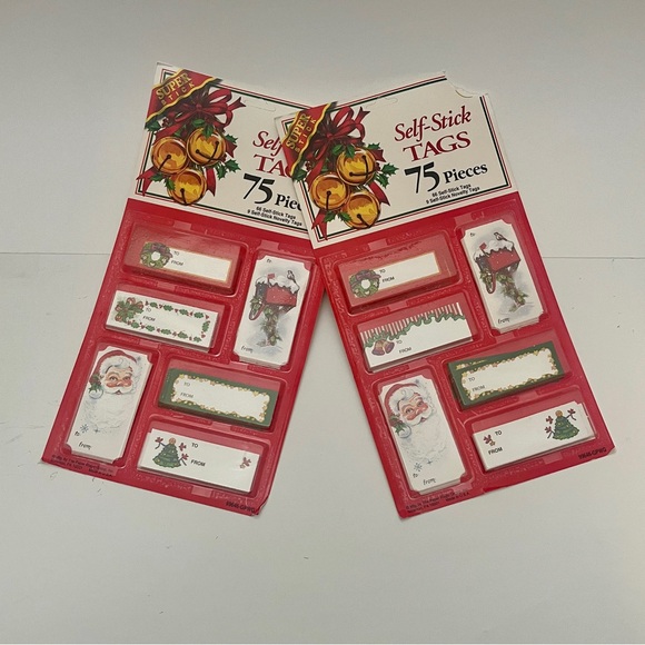 Vintage 1950’s “Rhapsody” Festive Foil Foursome Wrapping Paper and Tags Set🎅🏻 - Picture 6 of 13